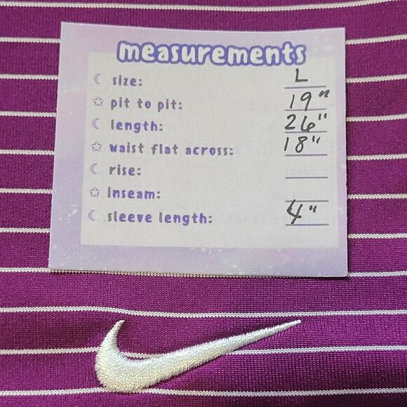 NIKE GOLF DriFit Purple Sleeveless Tank Size L Tour Performance - Picture 3 of 6